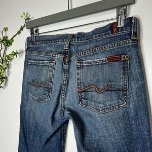 7 For All Mankind Blue Ankle Jeans